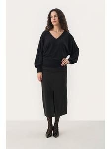 Свитер прямого кроя MaceaPW с черными стразами PART TWO