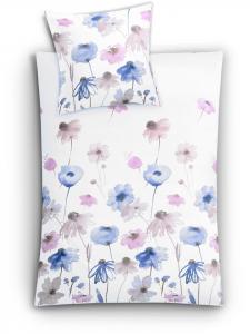 Сатиновое постельное белье Svea сиреневого цвета Kleine Wolke, 135 x 200 + 80 x 80 см