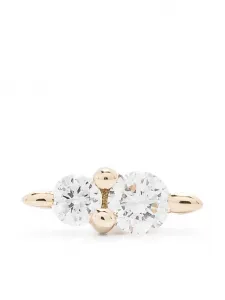 Бриллиантовая серьга Hazy Gleam Piercing из 14-каратного желтого золота Maria Black, золотой