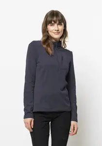 Свитер с воротником стойкой Jack Wolfskin "KOLBENBERG HZ W", цвет Graphite