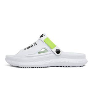 KLAOSD Антибактериальные массажные тапочки с амортизацией для мужчин бело-зеленые, цвет White Green