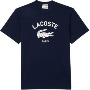 Футболка с принтом логотипа LACOSTE, синий