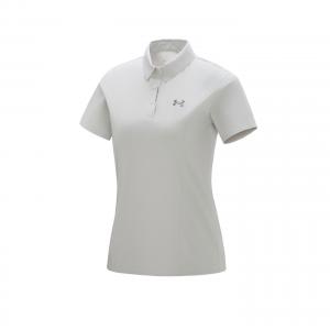 Футболка-поло женская светло-серая Under Armour, светло-серый