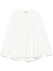 Блузка с воротником-стойкой Blanca Vita, белый