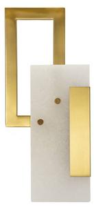 Настенный светильник Mauro Ferretti Cube, золото - стекло - 15 х 33 х 8 см