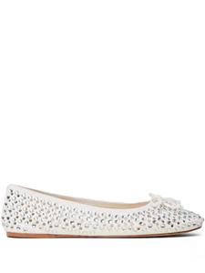 Балетки, украшенные стразами TWINSET, белый