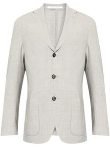 Однобортный блейзер Eleventy, серый