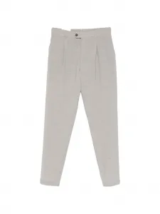 Плиссированные классические брюки Eleventy, серый