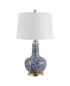 Керамическая настольная лампа Leia Safavieh, blue