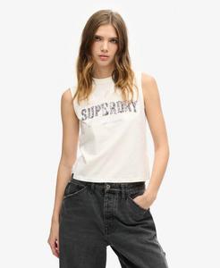 SUPERDRY Облегающий топ с декором