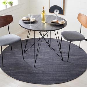 Ковер SAFAVIEH, 183 x 183 см, Kilim Collection, Dark Grey, из натуральной шерсти Новой Зеландии, ручной работы, идеален для помещений с высокой проходимостью: гостиная, спальня (KLM125H)