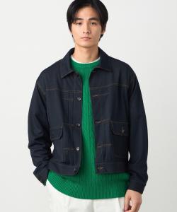 Джинсовая куртка из эластичного денима, похожего на джинсовую ткань Comme Ca Ism, цвет Navy