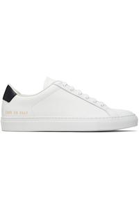 Common Projects Белые ретро-классические кроссовки