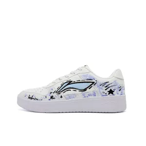 Li-Ning Li Ning Floating Boat Purple Night Star Paint Абразивостойкие, легкие и дышащие скейтборд-кроссовки Unisex
