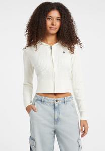 Кардиган Guess Jeans ZOPF-MIT KAPUZE, Creme/Beige