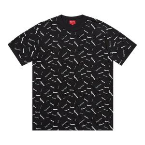 Футболка Supreme Scatter Ringer Tee Black, черный