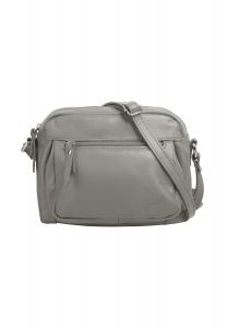 Сумка через плечо, натуральная кожа Samantha Look, серый