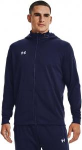 Толстовка Under Armour Fleece Storm с молнией, Midnight Navy/White
