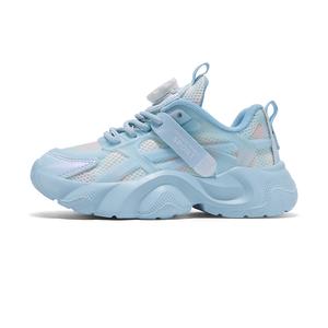 Дышащие низкие повседневные кроссовки для увеличения роста, цвет Glacier Blue, детские SHIBU, синий