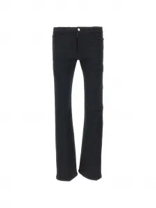 Расклешенные брюки с вышивкой Courreges, черный