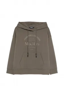 Худи с вышитым логотипом 'S Max Mara, зеленый