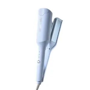 Щипцы для завивки 32 мм водяная рябь яйцо палочка для завивки крупные локоны negative ion ST 021 CHIGO, синий