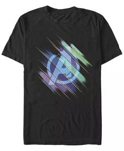 Футболка с коротким рукавом и пастельным логотипом Marvel Avengers Endgame для мужчин Fifth Sun, черный