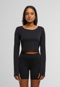 Топ с длинными рукавами Urban Classics, черный