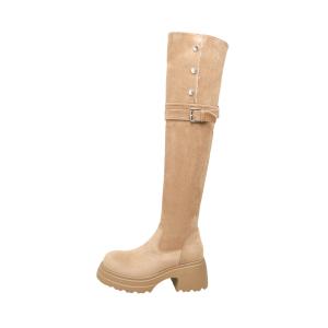 Earl Cat Женские сапоги выше колена абрикос, цвет Apricot