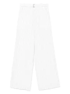 Брюки палаццо в тонкую полоску Sacai, белый