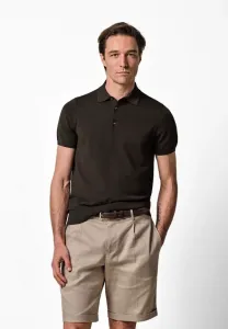Роскошная базовая рубашка поло Profuomo, Dark Brown