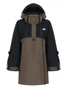 Кейп с капюшоном и панельным дизайном The North Face, коричневый