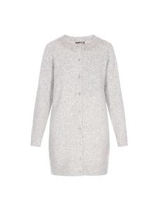 DreiMaster Женский кардиган светло-серого меланжевого цвета