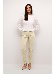 Джинсы облегающего кроя бежевого цвета Kaffe