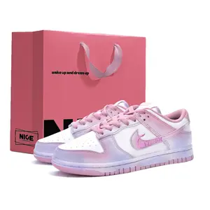 Nike Кроссовки для скейтбординга Dunk, износостойкие, розовые, женские