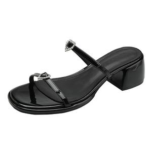 TATAYA Женские шлепанцы на резиновой подошве с устойчивостью к истиранию черные, цвет Black