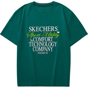 Футболка унисекс садово-зеленая Skechers, Garden Green-00XW