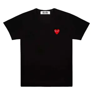 CDG Play Обычная футболка унисекс черная
