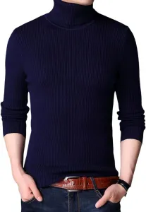 Yarova мужской свитер-пуловер — весенне-осенний теплый облегающий вязаный свитер с воротником-стойкой