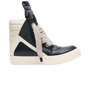 Кроссовки Rick Owens Rick Owens Hollywood Jumbo Lace Geobasket High 'Black Milk', черный