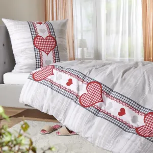 Постельное белье Dream Sleep Fine Flannel Alpenherz 155x220 см + 80x80 см Traumschlaf