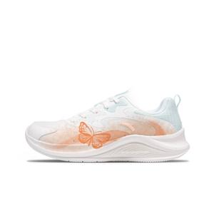 ANTA Амортизирующие противоударные нескользящие износостойкие кроссовки Low top Casual Sprint Running для женщин White Orange