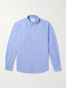 Рубашка Colby 5910 из хлопка Оксфорд с воротником на пуговицах NN07, синий