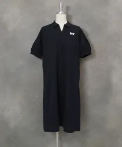 Быстросохнущее платье с воротником-стойкой из пике Studio Picone, цвет Navy (060)