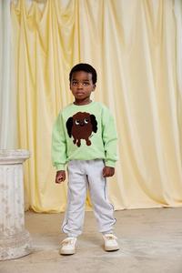 Детские хлопковые спортивные штаны Mini Rodini, серый