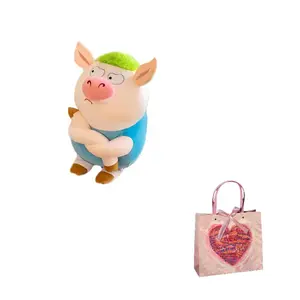 Плюшевая кукла свинка бог богатства 40см/50см/60см/80см высота AZLCL, God Of Wealth Pig[Blue]