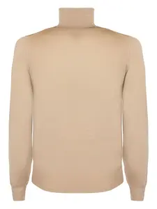 Свитер с высоким воротом и ребристой отделкой Fedeli, нейтральный