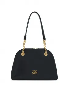 Сумка на плечо K/Autograph среднего размера Karl Lagerfeld, черный