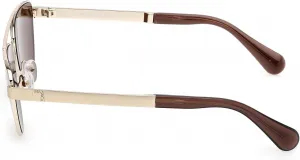 Солнцезащитные очки Max &Co MO0129 32E, блестящие, бледно-золотистые, размер 57/14/140, женские Max&Co., 32e Shiny Pale Gold