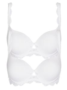 Бюстгальтер с косточками Nina von C. 2er Pack Dirndl BH, цвет Weiss Weiss